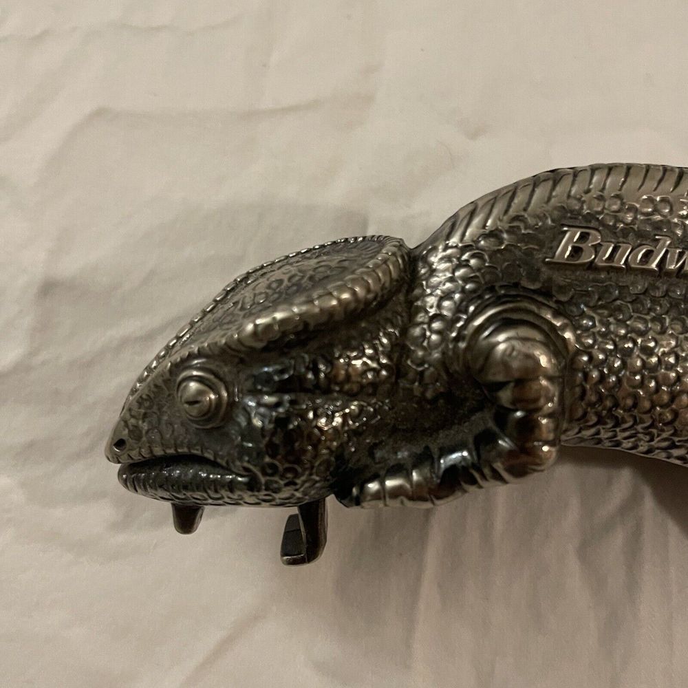 Anheuser-Busch Pewter Louis the Lizard Bottle Opener - Picture 3 of 11